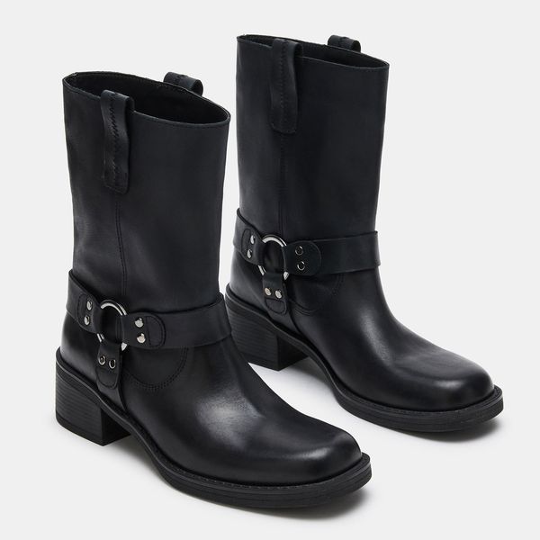 Steve Madden Sparrow Black Leather