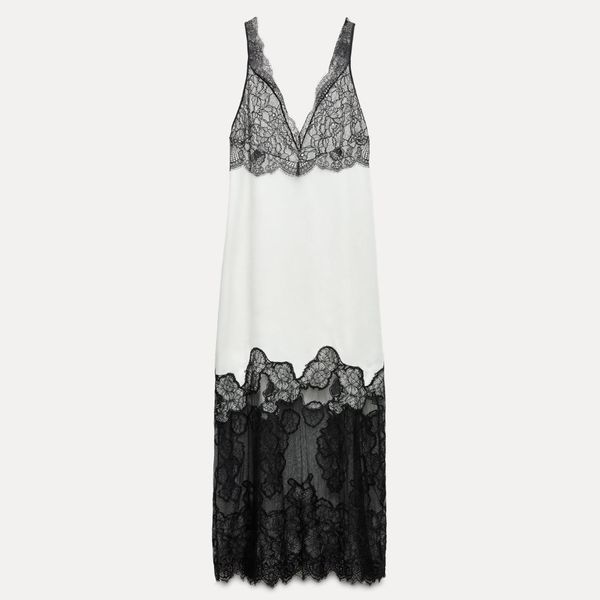 Zara Lace Satin Effect Dress