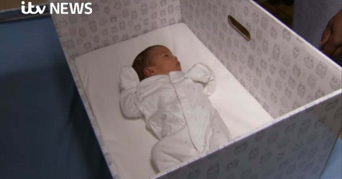 Why Finnish babies sleep in cardboard boxes - BBC News