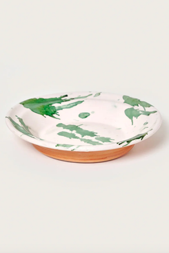 Il Buco Vita Montegranaro Green Splatterware Pasta Dish