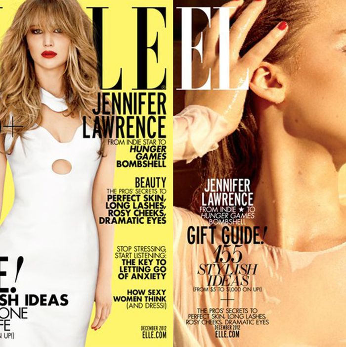 Jennifer Lawrence Covers Elle’s December Issue