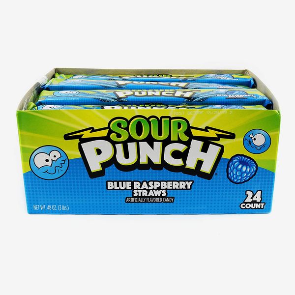 Sour Punch Straws in Blue Raspberry