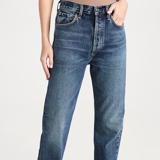 AGOLDE 90s Pinch Waist High Rise Straight Jeans