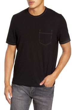 Billy Reid Contrast Stitch Pocket T-Shirt