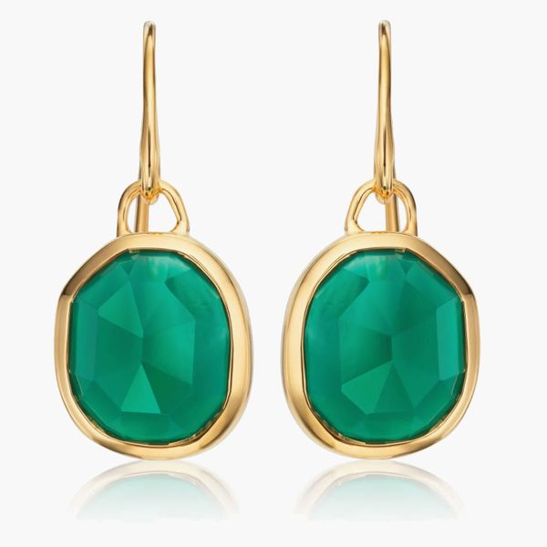 Monica Vinader Siren Bezel Set Drop Earrings