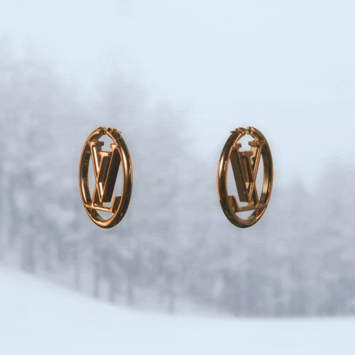 Louise Hoop GM Earrings - Luxury S00 Silver