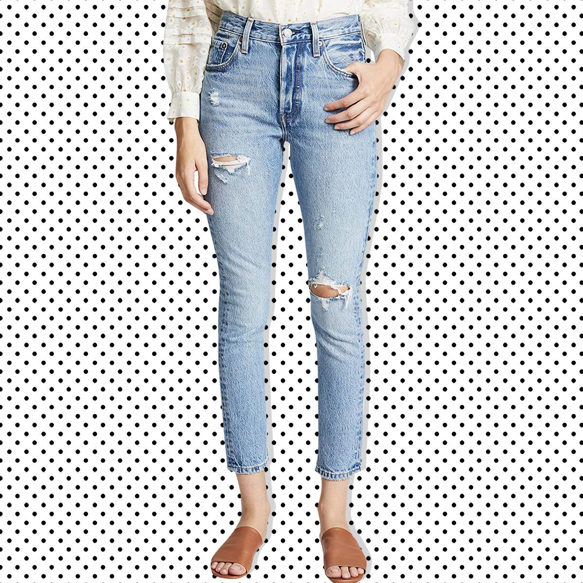 womens high waisted stretch jeans