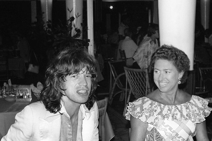 Mick Jagger and Princess Margaret.