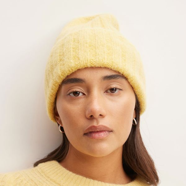 Everlane The Alpaca Beanie - Lemon