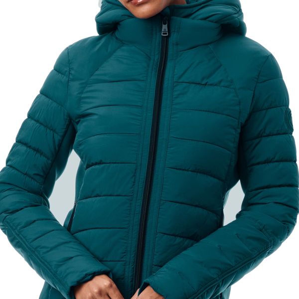 Bernardo Hooded Quilted Water-Repellent Jacket