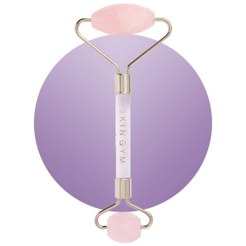 Skin Gym Rose Quartz Crystal Facial Roller