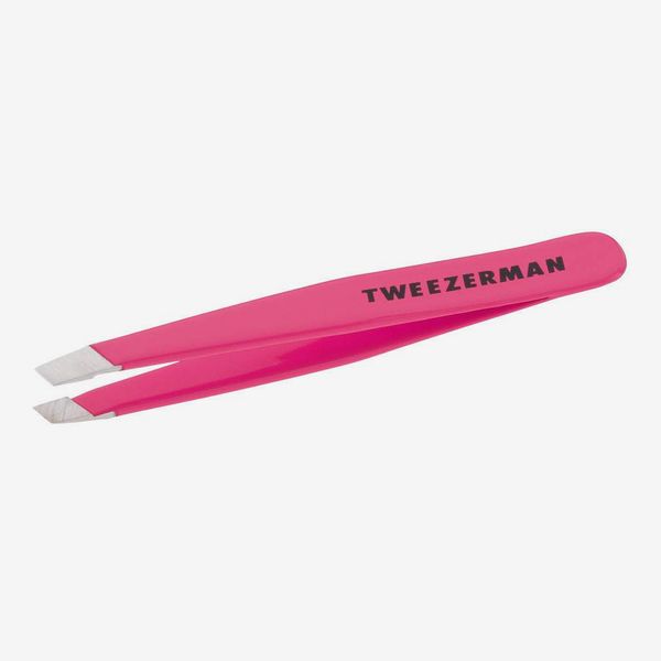 Tweezerman Neon Pink Stainless Steel Mini Slant Tweezer