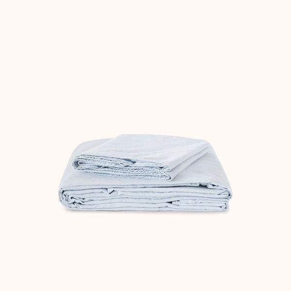 Morrow Soft Goods Organic Percale Sheets - Porto, Queen
