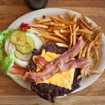 01 Jul 2011, USA --- Steak and french fries. A meal eaten in a fast food restaurant along the Highways across the USA. --- Image by ? Matthieu Paley/Corbis