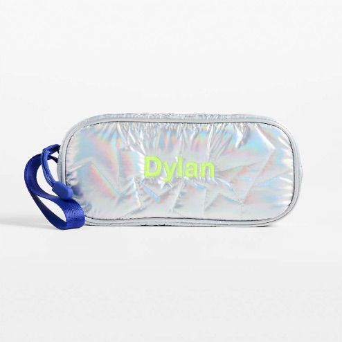 Crate & Kids Silver Metallic Star Soft Kids Pencil Case