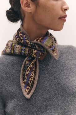 &Daughter Fairisle Cashmere Foulard
