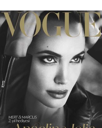 Jolie for Turkish <em>Vogue</em>.