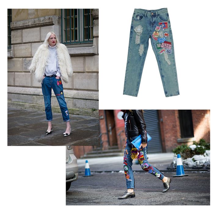 Correctly Insightful Typical 5 Ways to Wear Patchwork Jeans Like a Street-Style Star