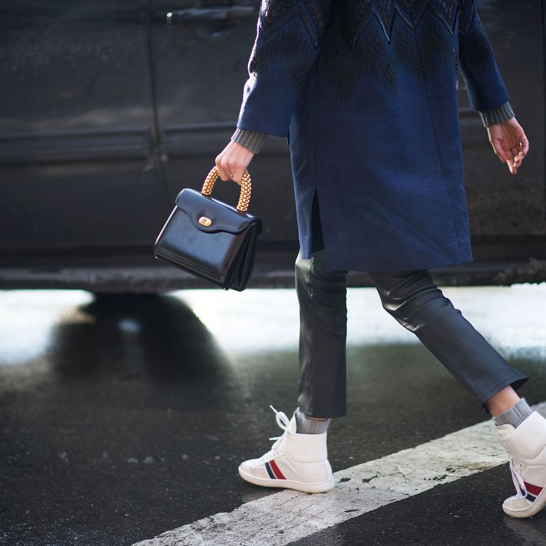 NYFW Street Style, Day 1: Springy Pastels, Big Coats, and Bare Ankles