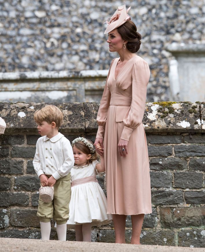 Prince George and Princess Charlotte in Pippa Middleton’s wedding (with their mom, Kate).