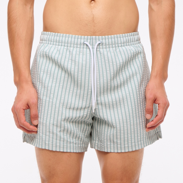 Abercrombie & Fitch Pull-On Wide Seersucker Swim Trunk