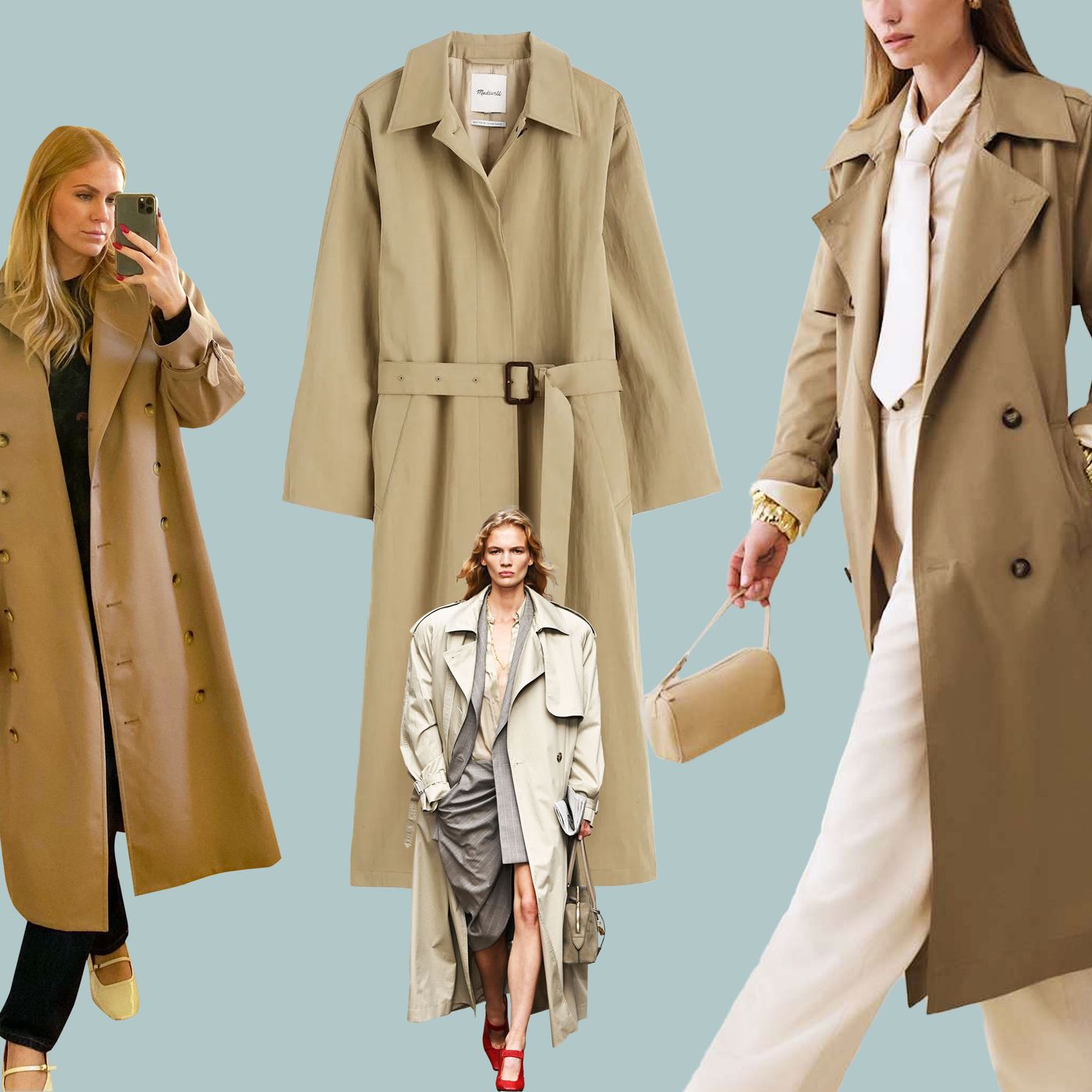 AMERI　TRENCH LIKE MIDI COAT AMERI TRENCH LIKE MIDI COAT