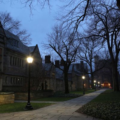 New Haven Street at Night