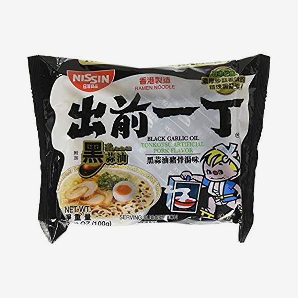 Nissin Instant Ramen Noodles With Soup Base, Black-Garlic Oil, Tonkotsu Pork