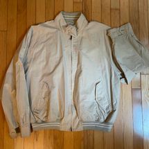 Vintage IZOD Windbreaker Beige Colored