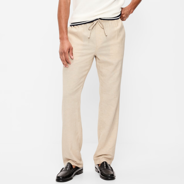 Old Navy 90's Straight-Fit Linen-Blend Pants