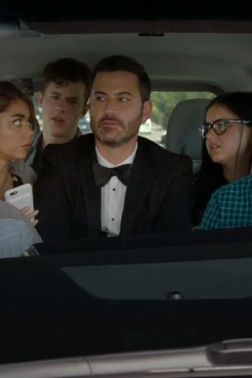 The kid who plays Luke is aging so quickly, I literally can't tell which one he is. Is he the one driving?