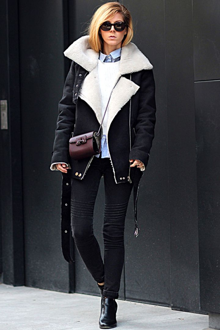 11 Ways to Wear a Shearling Coat This Winter