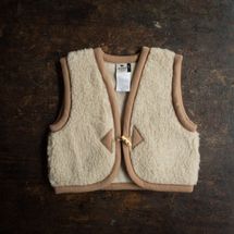 Alwero Baby & Kids Wool Teddy Fleece Vest - Oatmeal