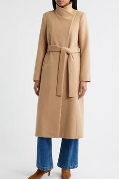 Sam Edelman Stand Collar Wrap Coat