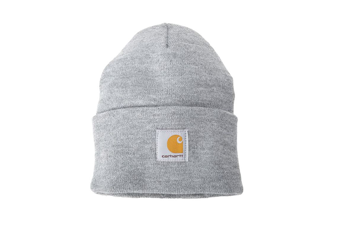 carhartt beanie on head