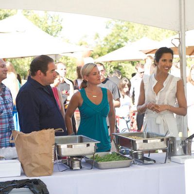 Cat Cora came for the party.