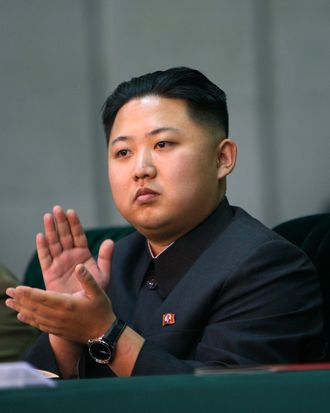 N. Korea's heir apparent Kim Jong-un In this Oct. 9, 2010, file photo released by China's Xinhua News Agency, Kim Jong-un, the third son and heir apparent of North Korean leader Kim Jong-il, applauds while watching the North's mass gymnastics festival 