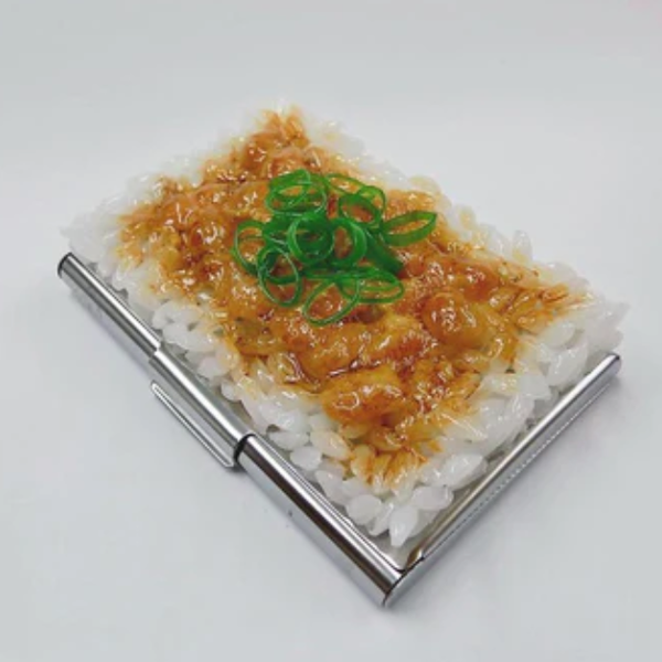 Natto (Fermented Soybeans) & Rice Business Card Case