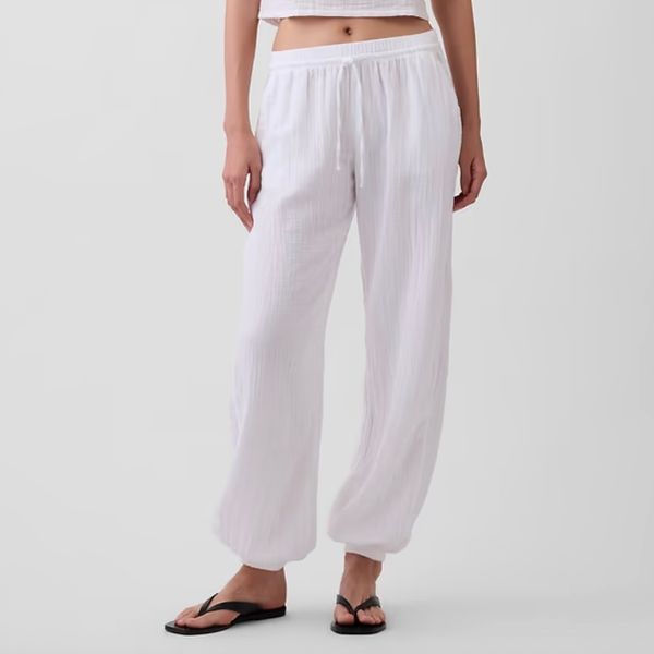 Gap Cotton Gauze Easy Joggers