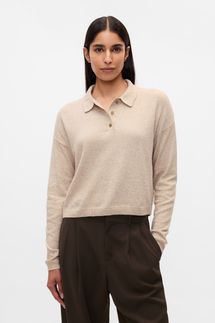 Gap CashSoft Relaxed Polo Sweater