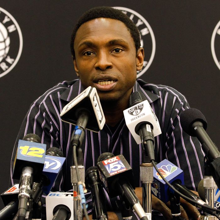 Former Brooklyn Nets head coach Avery Johnson speaks after his firing during a news conference at the PNY Center on December 27, 2012 in East Rutherford, New Jersey.