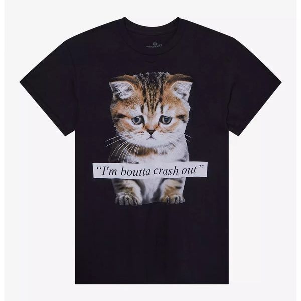 I'm Boutta Crash Out Cat T-Shirt