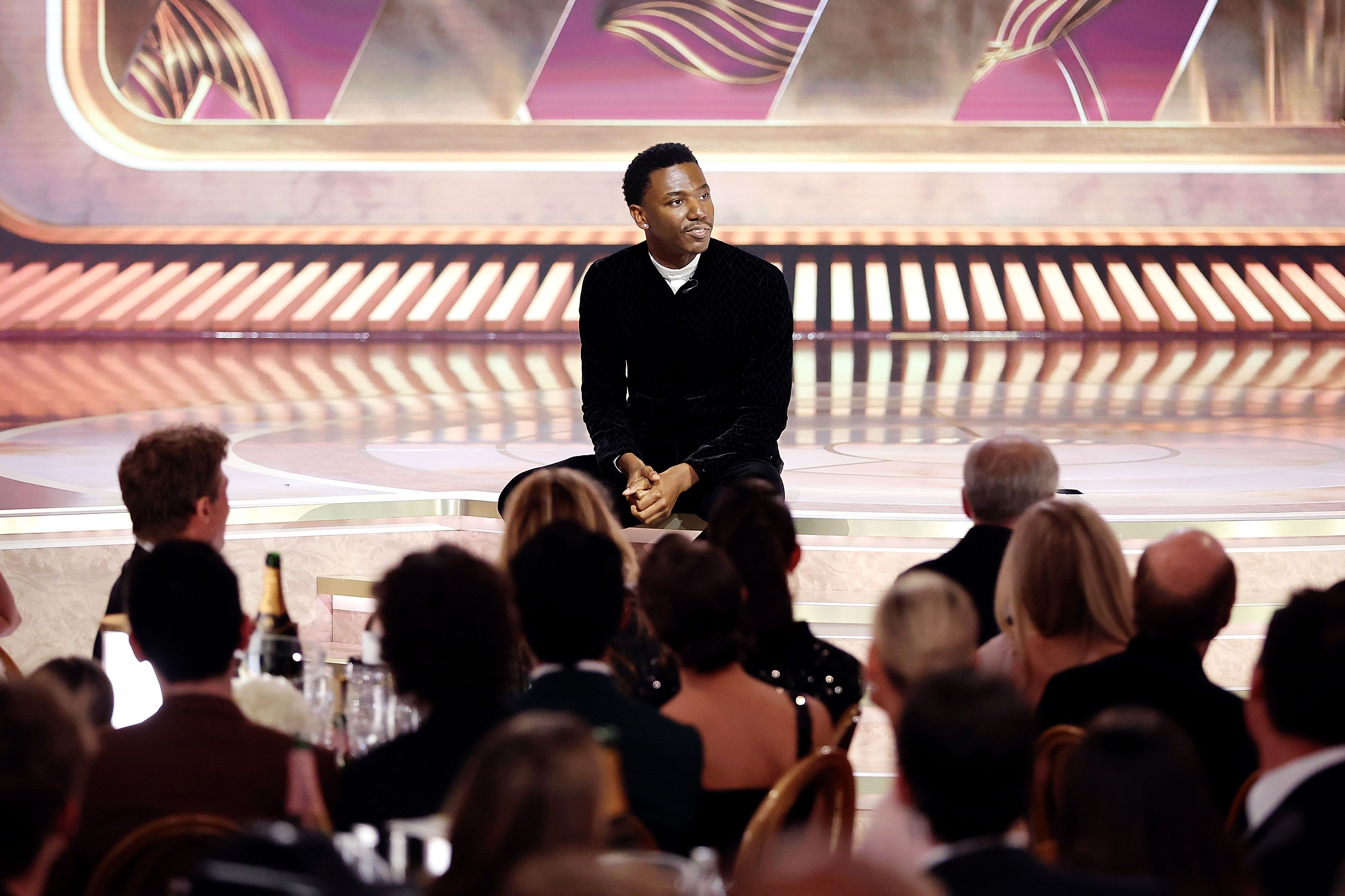 Review Jerrod Carmichael at the 2023 Golden Globes