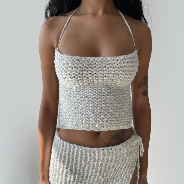 Veceur Knitted Square Top