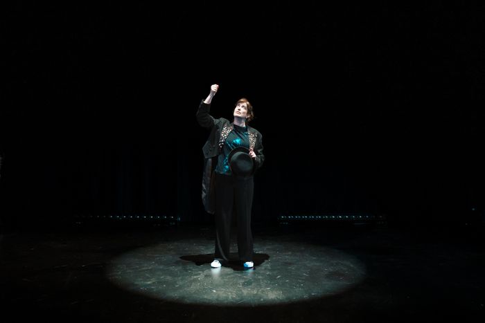 Megan Hill in 'Open,' at the WP Theater.