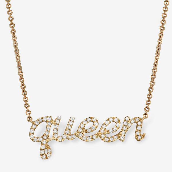 Serena Williams Jewelry 'Queen' Message Necklace