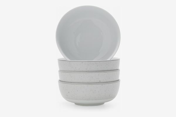 MoDRN Industrial Speckle 4 Piece Bowl Set, Grey