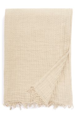 Hawkins New York Simple Linen Throw Blanket