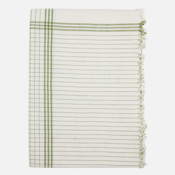 Heather Taylor Home French Lattice Olive Tablecloth