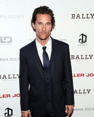 Matthew McConaughey - The Cinema Society with Bally & DeLe?n Host a Screening of LD Entertainment's 